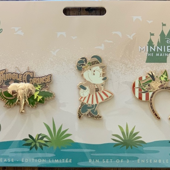 Disney Minnie Main Attraction Pin Set 5 JUNGLE CRUISE Limited Release Nov 2020 - Picture 6 of 6